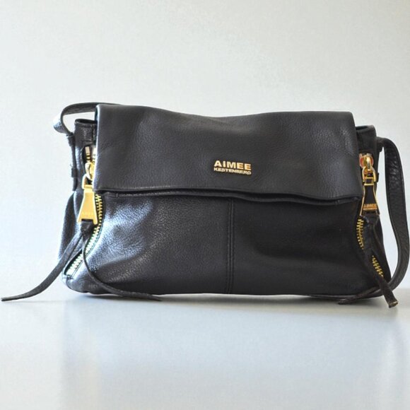 🖤 Aimee Kestenberg Bali 2 Foldover Bag – Black Leather - Picture 6 of 9